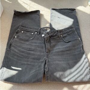 Madewell Women's Charcoal 90s Straight Jeans